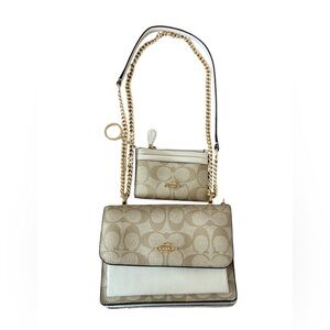 Mini Klare Crossbody Coach Bag + ID case with Keychain